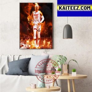 Jimmy Butler Sets Record for Most Points in Miami Heat Playoffs History Art Decor Poster Canvas