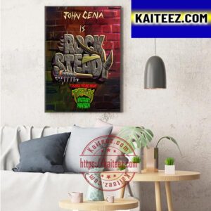 John Cena Is Rocksteady In Teenage Mutant Ninja Turtles Mutant Mayhem Art Decor Poster Canvas