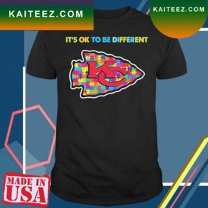 Kansas City Chiefs Autism it’s ok to be different 2023 T-shirt