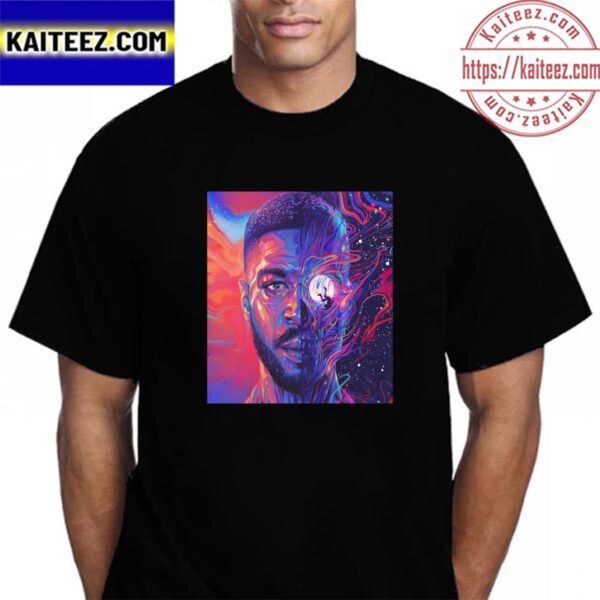 Kid Cudi Poster For Scott Ramon Seguro Mescudi Vintage T-Shirt