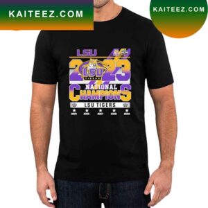 LSU Tigers National Champions 2004 2005 2007 2008 2023 T-shirt