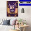 LSU Tigers Champions First National Championship Title Art Decor Poster Canvas