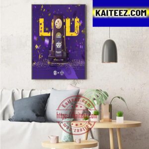 LSU Tigers Womens Basketball Are 2023 NCAA Division I National Champion Art Decor Poster Canvas