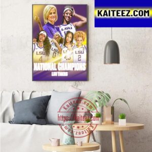LSU Tigers Womens Basketball Are 2023 National Champions Art Decor Poster Canvas
