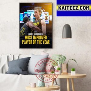 Lauri Markkanen Wins 2022-23 NBA Most Improved Player Of The Year Art Decor Poster Canvas
