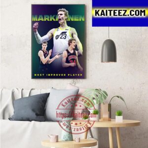 Lauri Markkanen Wins The 2023 Kia NBA Most Improved Player Art Decor Poster Canvas