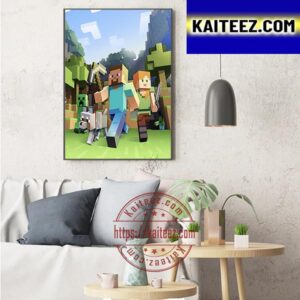 Live Action Minecraft Movie 2025 Official Poster Art Decor Poster Canvas