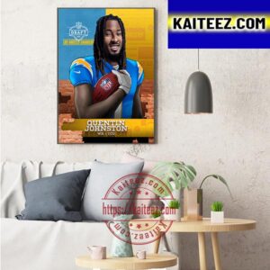 Los Angeles Chargers Select TCU WR Quentin Johnston In The 2023 NFL Draft Art Decor Poster Canvas