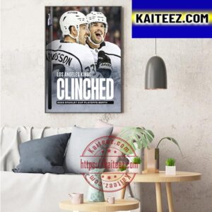 Los Angeles Kings Clinched 2023 Stanley Cup Playoffs Berth Art Decor Poster Canvas