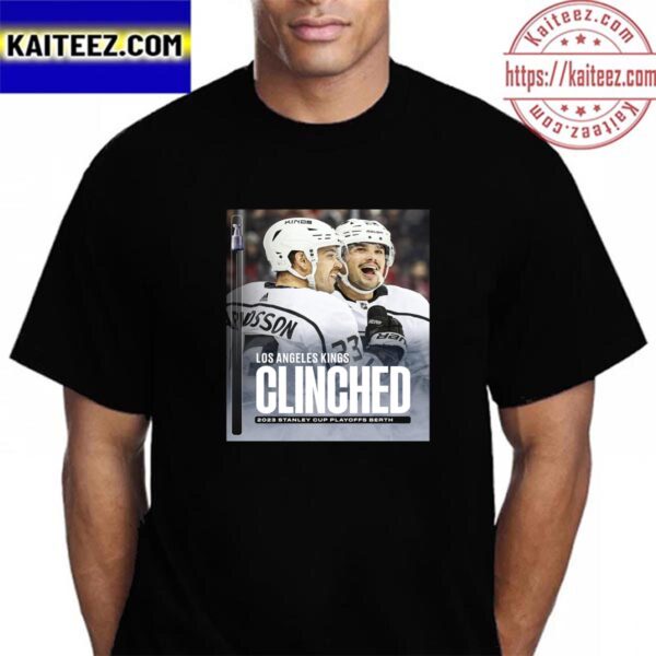 Los Angeles Kings Clinched 2023 Stanley Cup Playoffs Berth Vintage Tshirt