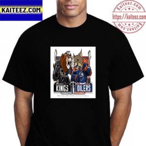Los Angeles Kings Vs Edmonton Oilers 2023 Western Conference Quarter Finals Vintage T-Shirt
