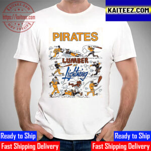 Lumber And Lightning Pittsburgh Pirates Vintage T-Shirt