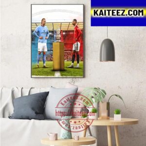 Manchester Derby In The FA Cup Final Art Decor Poster Canvas