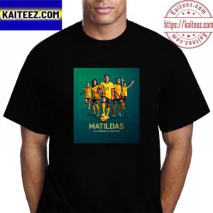 Matildas The World At Our Feet Official Poster Vintage T-Shirt