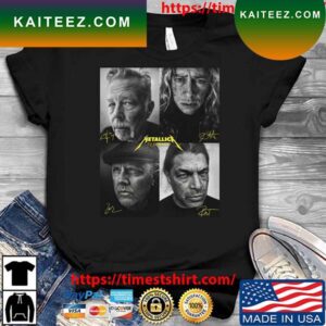 Metallica 72 Seasons Four Members Signatures T-Shirt