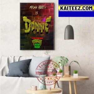 Micah Abbey Is Donatello In Teenage Mutant Ninja Turtles Mutant Mayhem Art Decor Poster Canvas