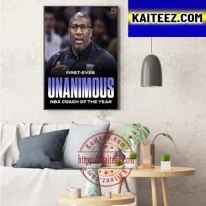 Mike Brown First-Ever Unanimous NBA Coach Of The Year Art Decor Poster Canvas