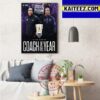 Mike Brown Is The 2022 2023 NBA Coach Of The Year With Sacramento Kings Art Decor Poster Canvas