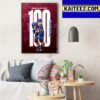 Mikko Rantanen 100 Points On The NHL Season Art Decor Poster Canvas