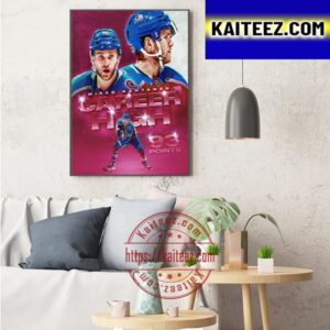 Mikko Rantanen 93 Points Career High With Colorado Avalanche NHL Art Decor Poster Canvas