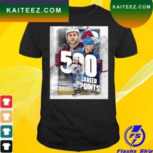 Mikko Rantanen 500 career point signature T-shirt