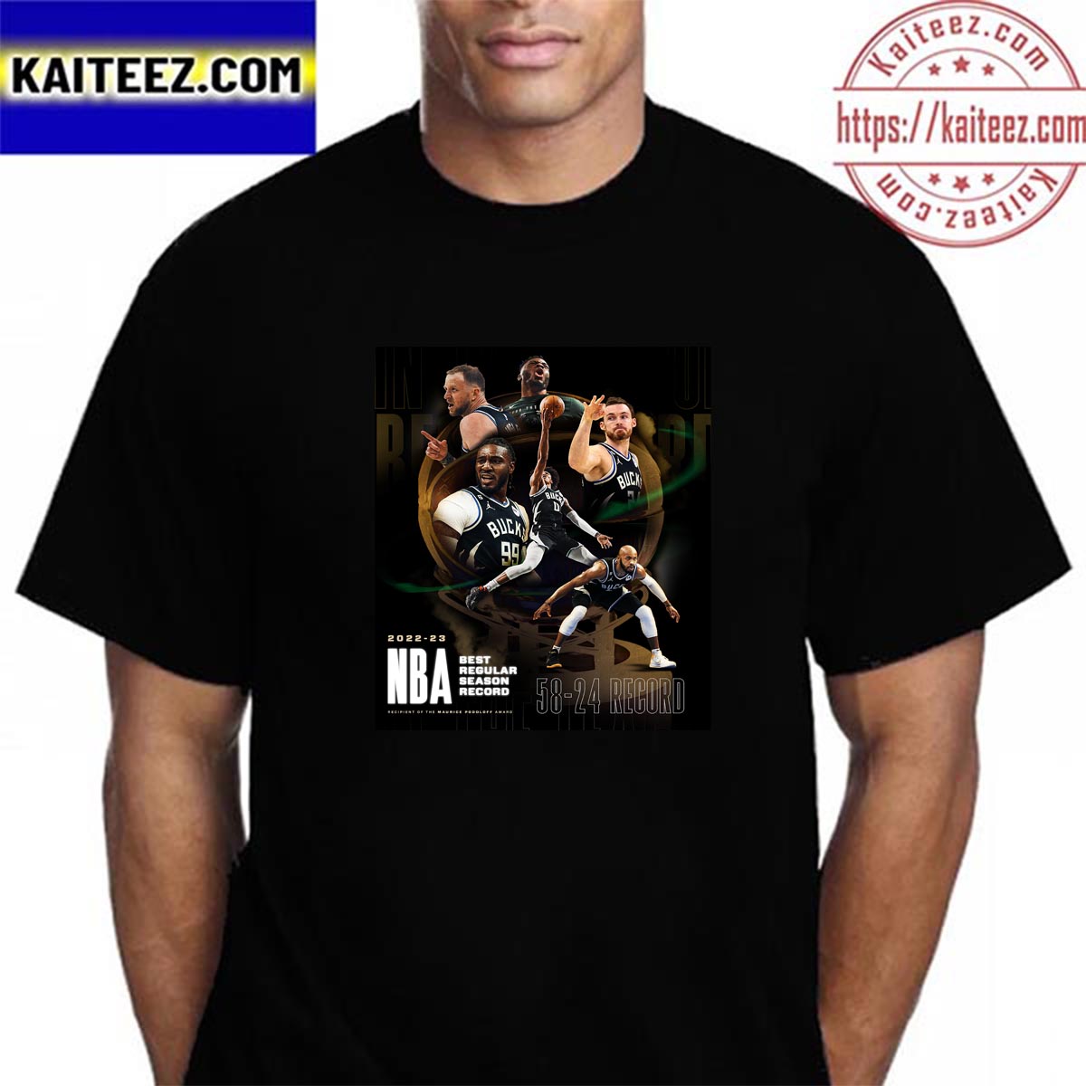 Milwaukee Bucks 2022-23 NBA Best Regular Season Record Vintage T-Shirt Milwaukee Bucks 2022-23 NBA Best Regular Season Record Vintage T-Shirt