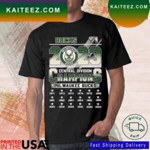 Milwaukee Bucks 2023 Central Division Champions T-shirt