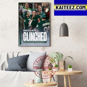 Minnesota Wild Clinched 2023 Stanley Cup Playoffs Berth Art Decor Poster Canvas