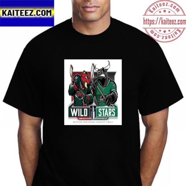 Minnesota Wild Vs Dallas Stars 2023 Western Conference Quarter Finals Vintage T-Shirt