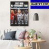 NCAA Mens Basketball 2023 National Champions Are UConn Huskies Art Decor Poster Canvas