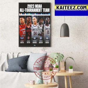 NCAA March Madness The 2023 All-Tournament Team Mens Basketball Art Decor Poster Canvas