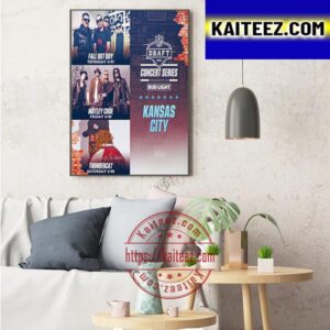 NFL Draft Concert Series Live From Kansas City Nights 1 2 And 3 Art Decor Poster Canvas