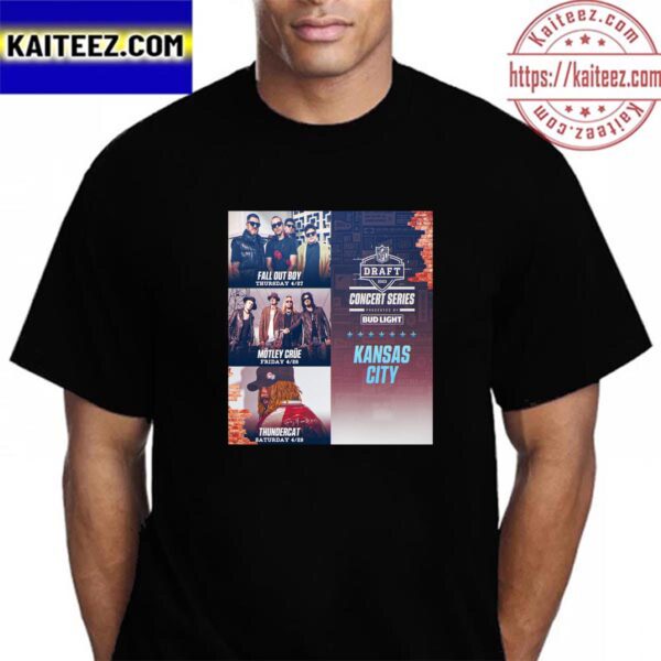 NFL Draft Concert Series Live From Kansas City Nights 1 2 And 3 Vintage T-Shirt