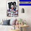 NHL 11 Players With 100 Point Scorers 2022-23 Season Art Decor Poster Canvas