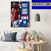 New York Giants Select Maryland CB Deonte Banks In The 2023 NFL Draft Art Decor Poster Canvas