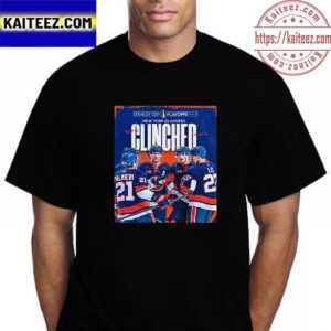 New York Islanders 2023 Clinched Stanley Cup Playoffs Vintage T-Shirt