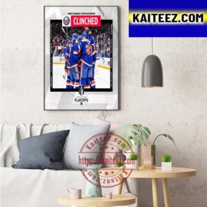 New York Islanders 2023 Stanley Cup Playoffs Clinched Art Decor Poster Canvas