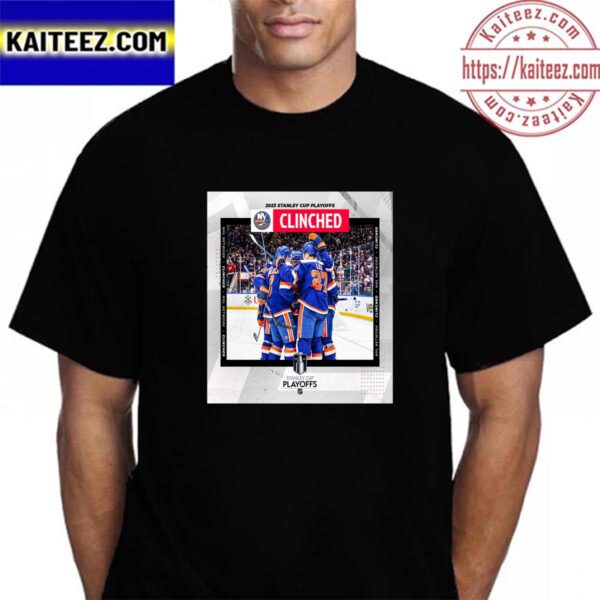 New York Islanders 2023 Stanley Cup Playoffs Clinched Vintage T-Shirt