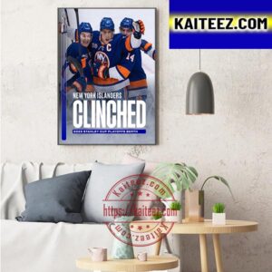 New York Islanders Clinched 2023 Stanley Cup Playoffs Berth Art Decor Poster Canvas