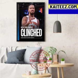 New York Knicks Clinched 2023 NBA Playoffs Berth Art Decor Poster Canvas