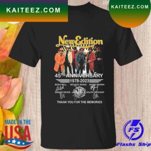News edition 45th anniversary 1978-2023 thank you for the memories signatures T-shirt