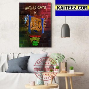 Nicolas Cantu Is Leonardo In Teenage Mutant Ninja Turtles Mutant Mayhem Art Decor Poster Canvas