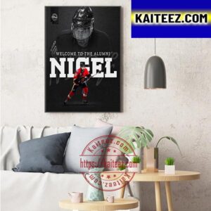 Nigel Dawes Retirement NHL And Welcome To The NHL Alumni Association Art Decor Poster Canvas