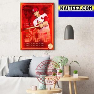 Nolan Arenado 300 Career Home Runs In MLB Art Decor Poster Canvas