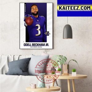 Odell Beckham Jr Joins Baltimore Ravens Art Decor Poster Canvas