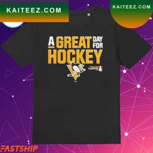 Official A Great Day For Hockey Pittsburgh Penguins 2023 Stanley Cup Playoffs T-shirt