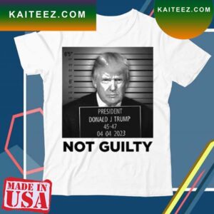 Official Trump Mugshot Not Guilty 2024 T-Shirt