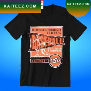 Oklahoma State Cowboys Oklahoma State University Cowboys Baseball Allie P. Reynolds Stadium retro T-shirt