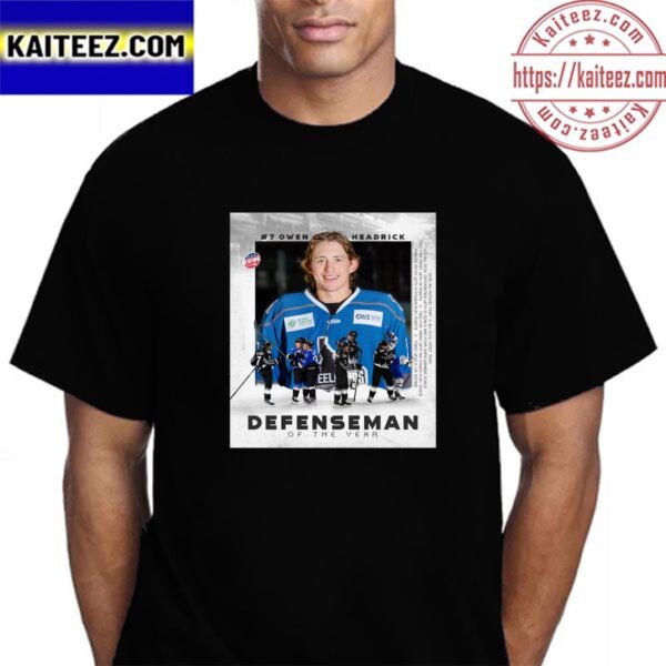 Owen Headrick Is ECHL Defenseman Of The Year Vintage T-Shirt
