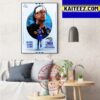 Orlando Magic Paolo Banchero Wins 2022-23 Kia NBA Rookie Of The Year Art Decor Poster Canvas